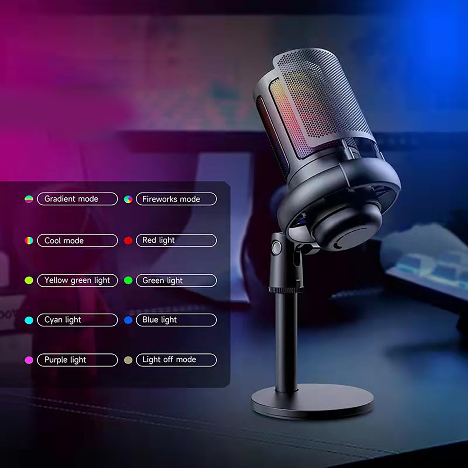 ❣️未使用❣️ コンデンサーマイク USB マイク ゲーミングマイク PC Amazon.co.jp: USBマイク PC RGB ゲーミングマイク ミュート